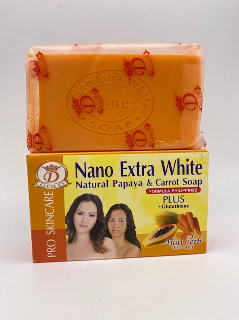 Nano Extra White Natural Papaya & Carrot Soap