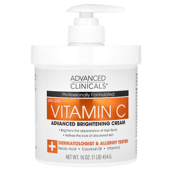 Advance Clinicals Vitamin C Brightening Cream